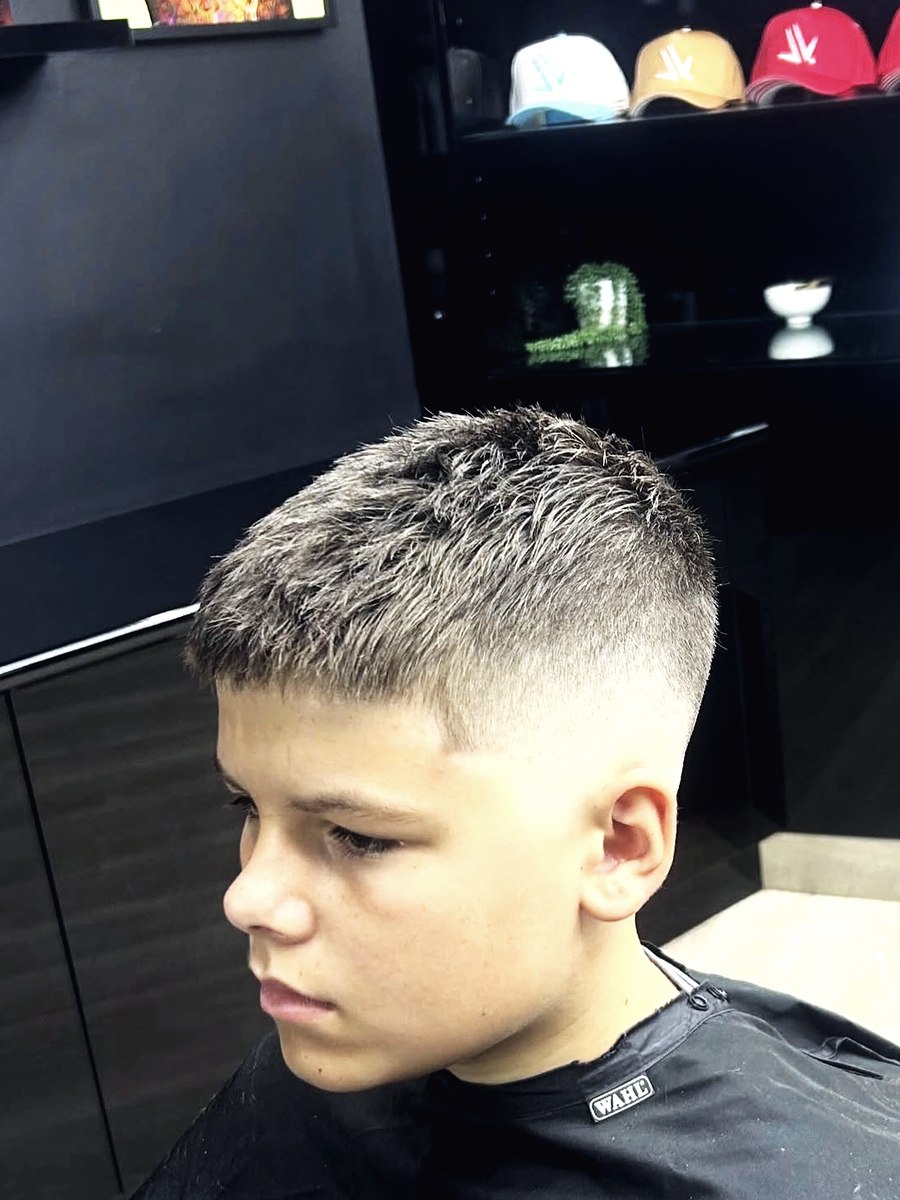 Short back and sides with a clean fade